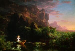 The Voyage Of Life - Childhood by Thomas Cole